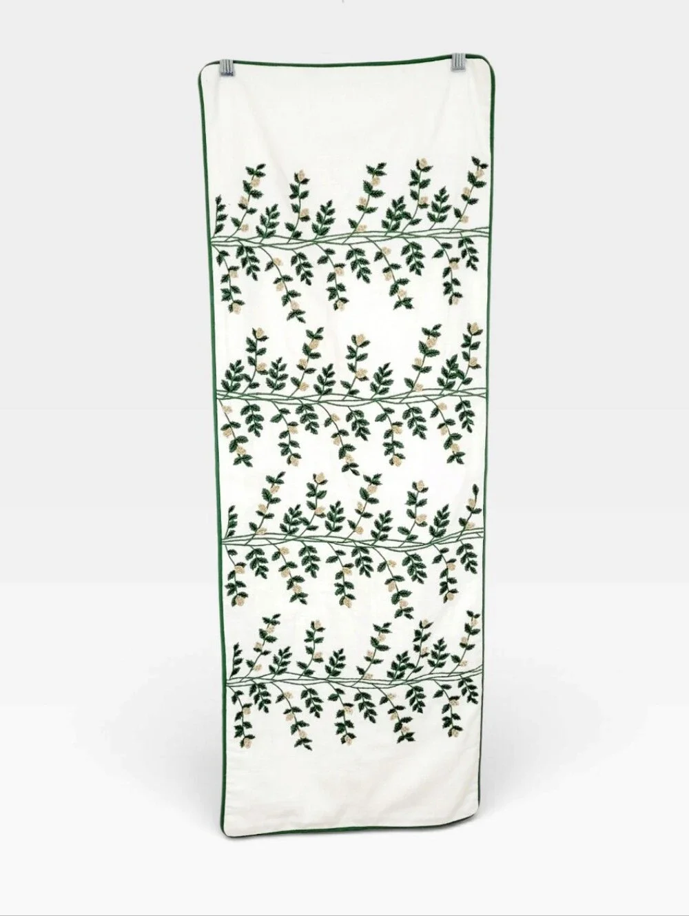 RIFLE PAPER CO. x THE COMPANY STORE Embroidered Vines Lumbar Pillow Cover
